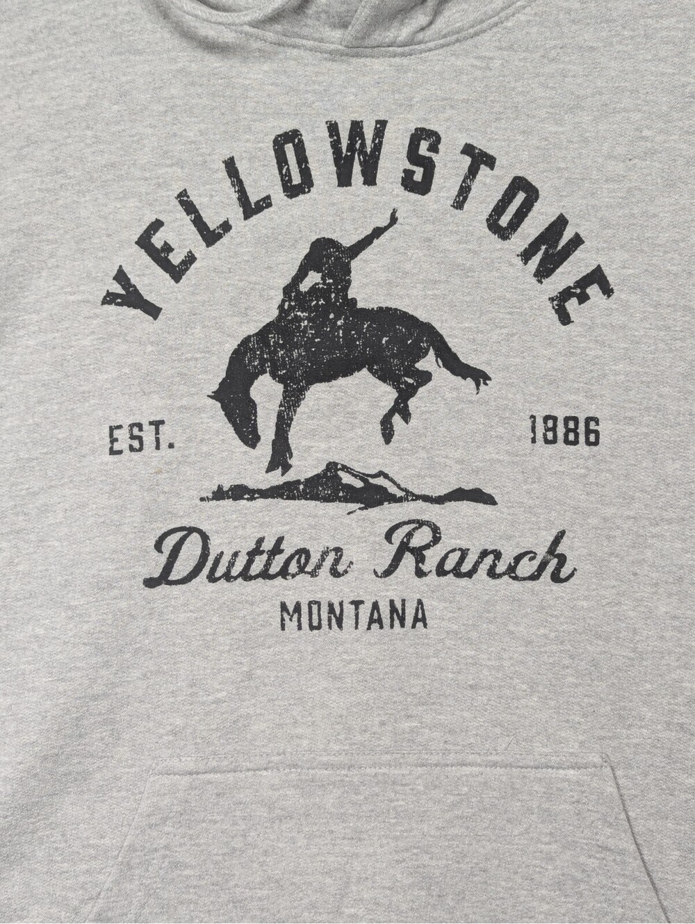 Yellowstone - Dutton Ranch - Montana - Long Sleeve Hoodie Sweatshirt - Size M - Picture 2 of 15